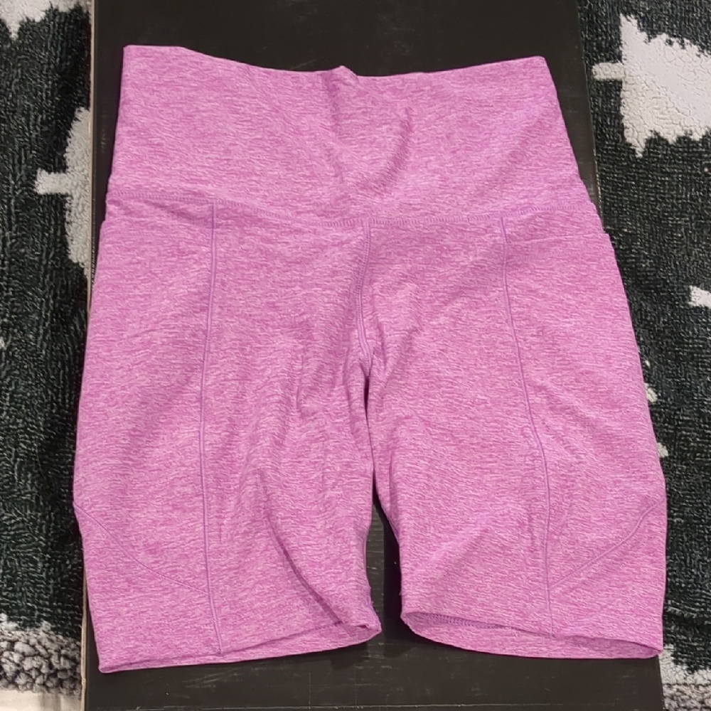High-Waist Women's Pink Active Shorts